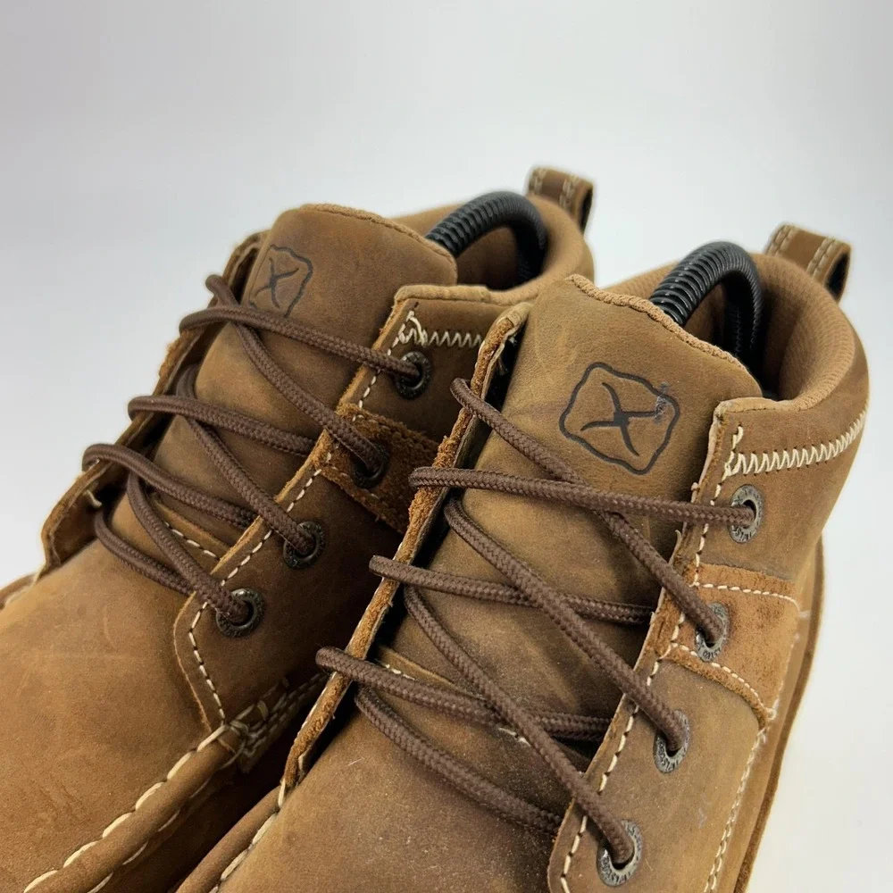 Twisted‎ X Boots Mens Size 5 Brown Leather Chukka Moc 4